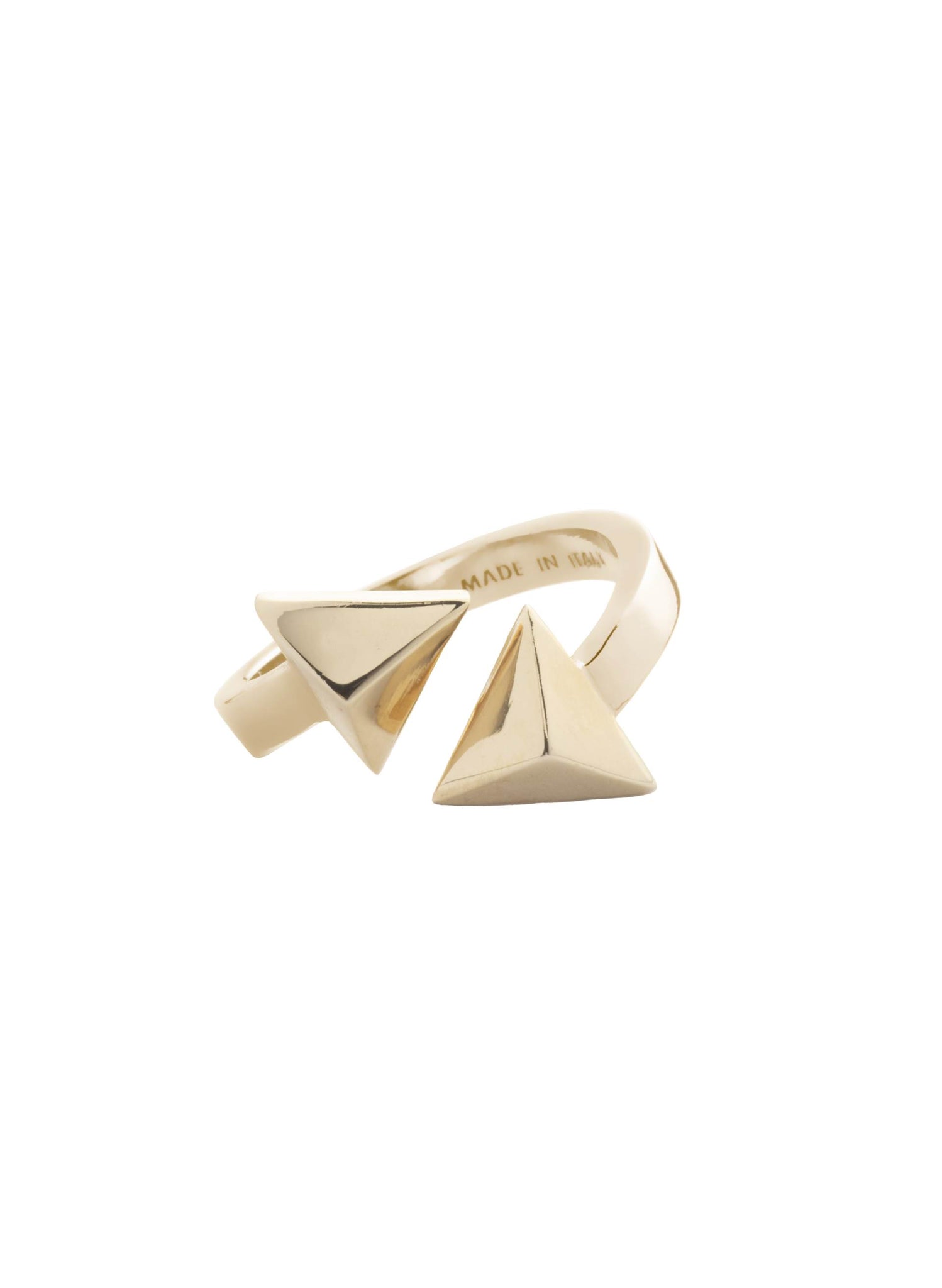 Triangles Open Band Ring