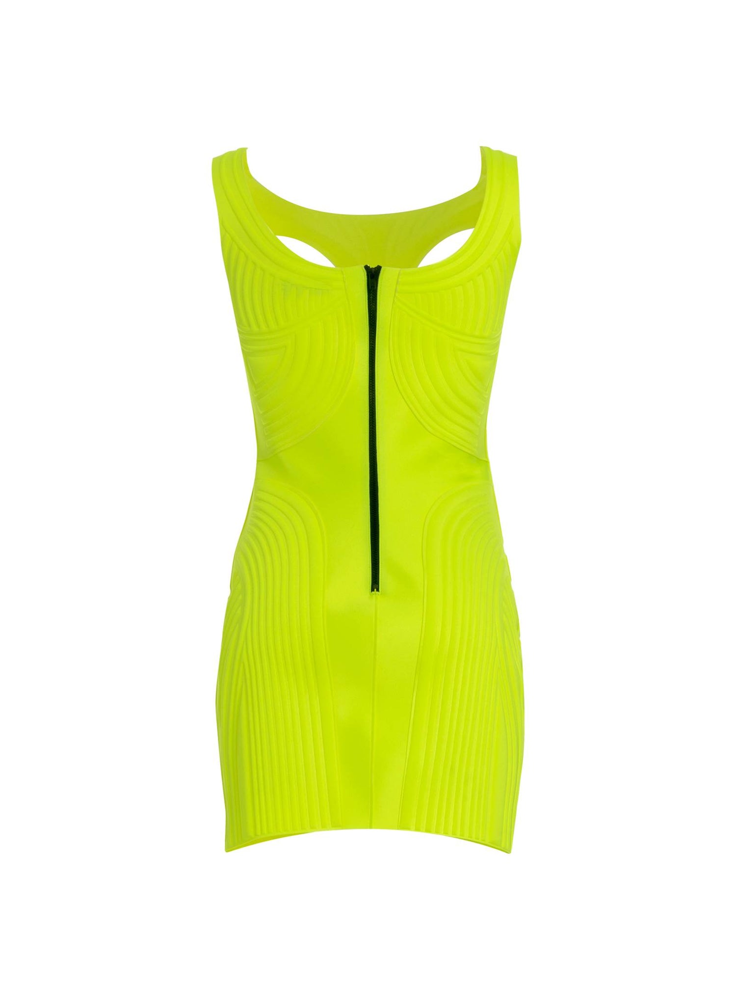 Lime Thermo Impressed Dress